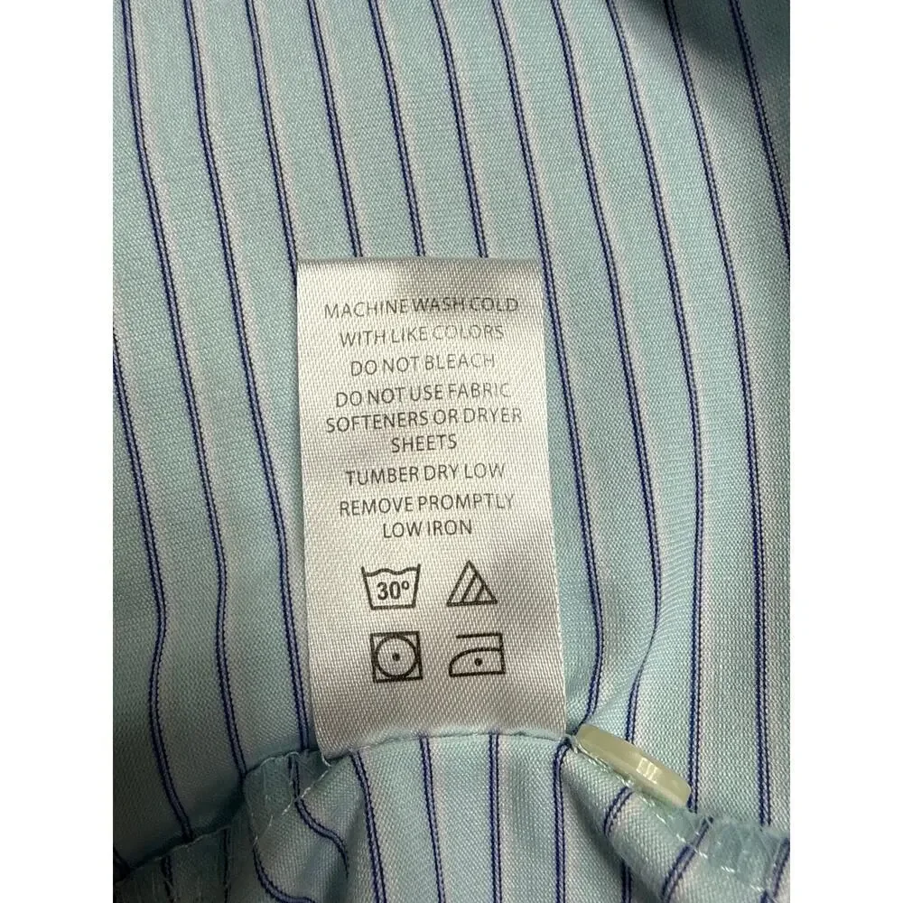 FENNEC Men’s Blue Striped Golf Polo Size 2XL Olde Florida Golf Club Logo